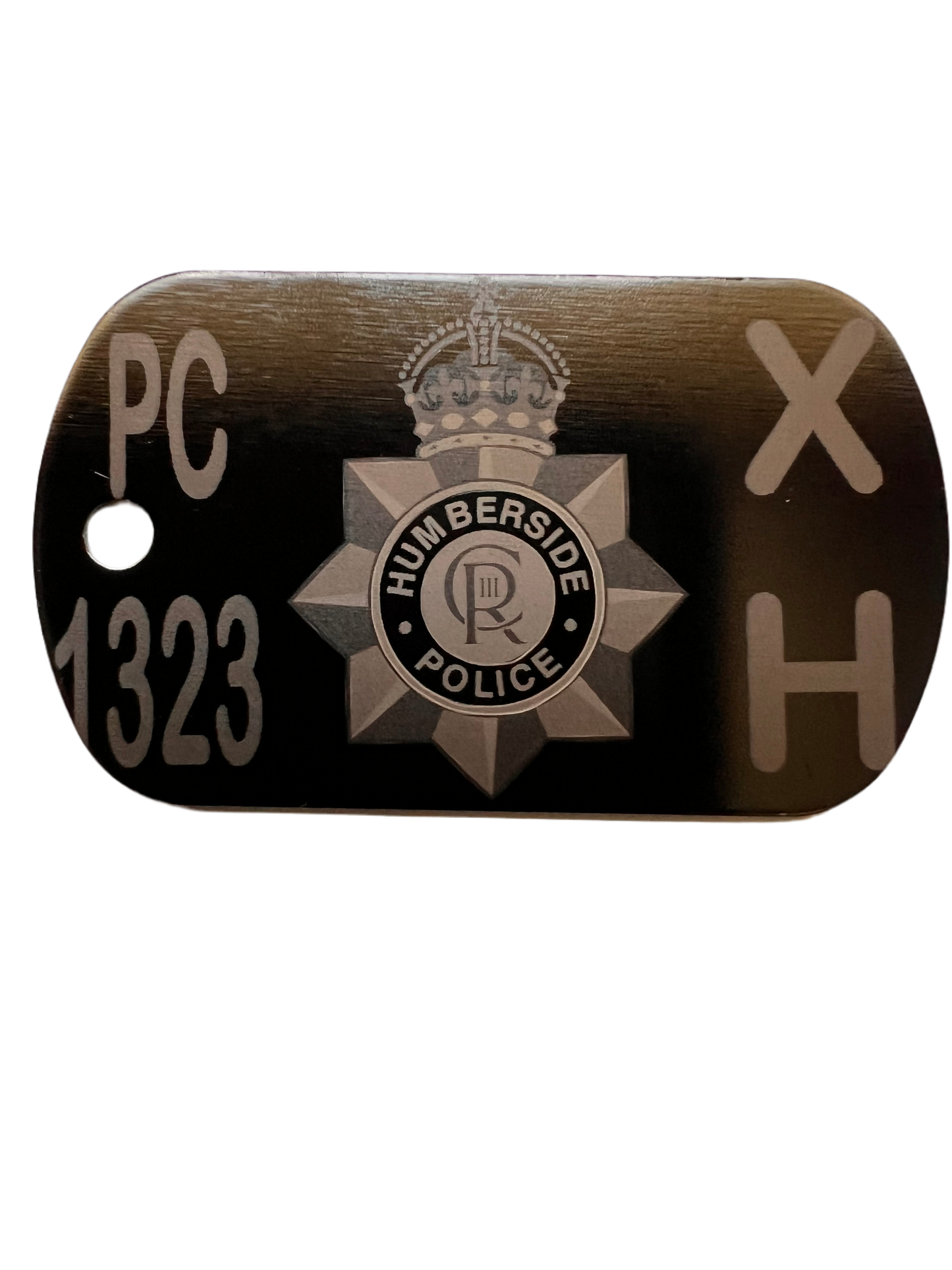 Personalised dog tag / keyring for Police officers