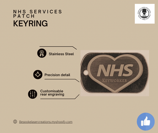 Personalised dog tag / keyring for NHS workers